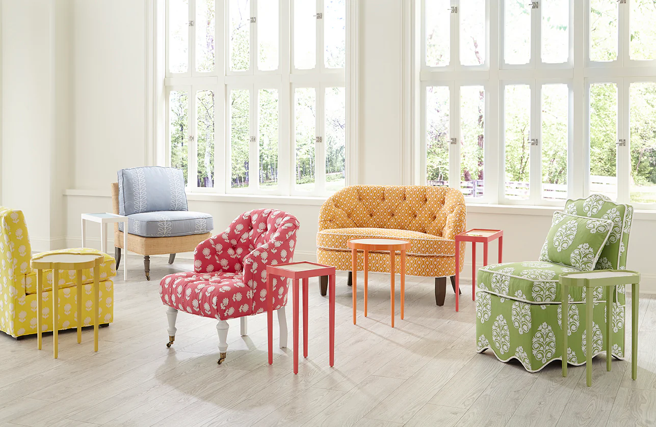 Upholstered Scallop Slipper Chair - Image 5